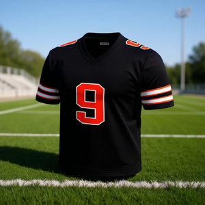 Maillot de football personnalisé Tms Rg 1, col en V, manches courtes, 100% polyester, impression numérique, séchage rapide, ensemble uniforme d'équipe pour hommes adultes - Product Image 2