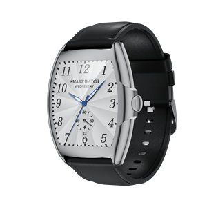 Reloj inteligente de aleación de lujo con correa de cuero Reloj inteligente de muñeca para hombres Mujeres Bluetooth AI Asistente de llamada de <span class=keywords><strong>voz</strong></span> de moda - Product Image 2