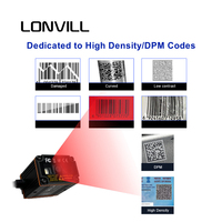 LONVILL RS232 Wired Inventory Escáneres de código de barras de montaje fijo de alta velocidad