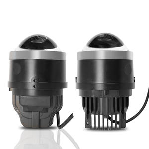 Feux antibrouillard LED tricolores bi-optiques à double faisceau de 3 pouces X3, faisceaux haut et bas, blanc jaune pour voitures, température de couleur 4300K - Product Image 2