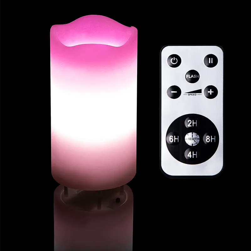 KSWING – veilleuse rose en cire pour enfants, bougie LED USB sans flamme pour mariage, vente en gros, 2022