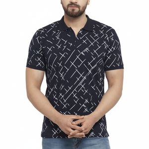 Polo personalizado de golf para hombre, ropa deportiva de poliéster y LICRA de secado rápido, transpirable, de talla grande, con diseño a la moda, de tu propia marca - Product Image 1