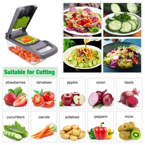 Wholesale Multifunctional Vegetable Onion Grater Carrot Potato Shredder Fruit Slicer Garlic Kitchen Gadget Tool - Product Image 3