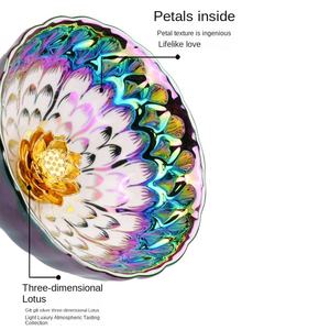 Tazza da tè in ceramica singola con petali personalizzati di energia magnetica Placcatura ionica per <span class=keywords><strong>amanti</strong></span> del tè - Product Image 4