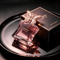 Flacon de parfum vide personnalisé de luxe 30ml 50ml 100ml avec bouchon papillon en verre et emballage personnalisé