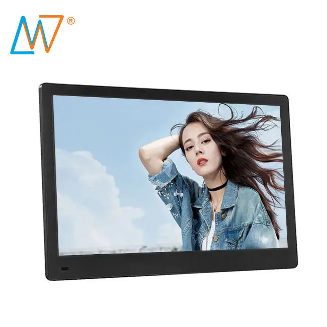 Slim 15.6 Inch Indoor LCD Digital Signage Ads Monitor Display Screen Advertising TV Playing Equipment