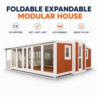 Maison conteneur extensible personnalisée 20 pieds 40 pieds, isolée, étanche, ignifuge, préfabriquée, modulaire, fabricant OEM certifié CE ISO9001