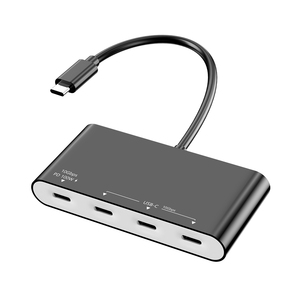 Hub USB C <span class=keywords><strong>4</strong></span> ports USB 3.2 Gen 2 10 Gbps, adaptateur multiport avec charge rapide PD 100W pour MacBook Pro et ordinateur portable - Product Image 1