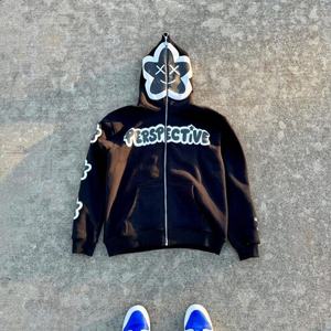 Sudadera con Capucha para Hombre, Nueva, a la Moda, Talla Grande, con Cierre, Diseño 3D Personalizado con Estampado Animal, 500GSM, Algodón Terry, Otoño - Product Image 2