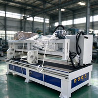 Routeur CNC multifonction 4 axes JINAN MEOKON avec changeur d'outils linéaire et axe rotatif pour la sculpture de colonnes rondes 1300x2500mm