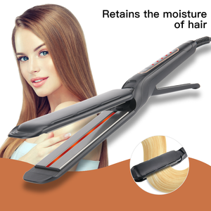 Plancha de Cabello Profesional de Cerámica con Calentamiento Rápido, Plancha Infrarroja Eléctrica de Placas Anchas, Alisador de Cabello Infrarrojo Profesional - Product Image 6