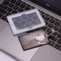 Cadeau créatif Carte de visite Clé USB 8 Go 16 Go 32 Go Carte de crédit Clé USB Logo personnalisé Clé USB pour cadeaux d'entreprise