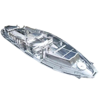 Grand bateau de pêche en plastique, moule roto,