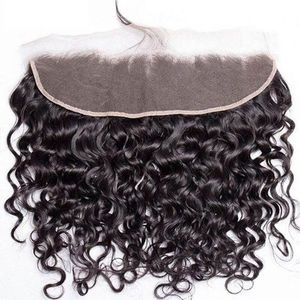 Peluca de Cabello Humano con Ondas de Agua, Encaje Frontal HD 13x4, Cabello Virgen Crudo con Cutícula Alineada, Cabello de Bebé, Tejido a Mano, 8-20 Pulgadas para Mujer - Product Image 1