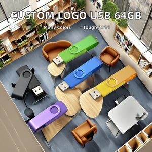 कस्टम लोगो यूएसबी फ्लैश ड्राइव मेमोरी डिस्क 2 जीबी 256 जीबी क्षमता पेंडेंट शैली यूएसबी 3.0 इंटरफ़ेस मुद्रित क्रिस्टल धातु - Product Image 2