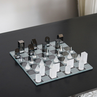 Échiquier en cristal minimaliste moderne, pièce décorative haut de gamme pour la décoration intérieure