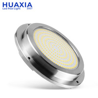 Lumière sous-marine LED RGB HUAXIA 316SS 18W, étanche IP68, avec télécommande, pour yacht, bateau, piscine, étang, fontaine