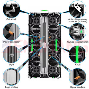 Écran LED de location couleur pleine P2.6 P3.91 P4.81 Étanche Intérieur Extérieur Affichage incurvé pour concert Mariage Événement Scène Toile de fond - Product Image 3