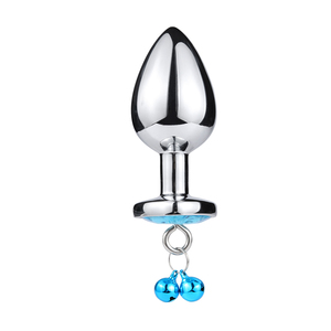 Plug anale in metallo intimo con gioielli in cristallo Plug Butt Touch liscio senza vibratore anale Bead ano dilatatore giocattoli anali per uomo/donna - Product Image 6