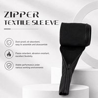 Gaine tressée zippée en polyester multifilament ignifuge et insonorisante pour la gestion des câbles dans les cinémas et les bureaux