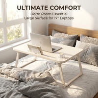 Support portable pour ordinateur portable/tablette AOR réglable, multifonctionnel, pliable, moderne, couleur personnalisée, MDF, logo personnalisé pour la chambre à coucher