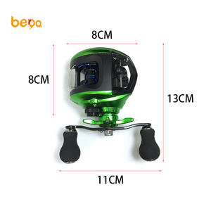 <span class=keywords><strong>Moulinet</strong></span> de pêche <span class=keywords><strong>Casting</strong></span> Low-Profile, couleur verte, haute qualité, 12 + 1BB, nouveauté, bobine pour pêche en eau salée - Product Image 6