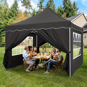 Pavillon pliable de haute qualité pour l'extérieur, en tissu Oxford, 2 x 2, 3 x 3, tente à auvent facile à monter, logo publicitaire imprimé sur mesure, tissu Oxford - Product Image 1