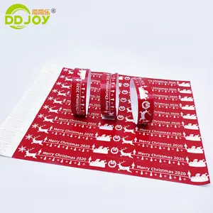 Paper Pulsera Tyvek Disposable Wristbands Wholesale Cheap Price Festival Colorful Printed 1' Inch Christmas Party Favor ISO9001