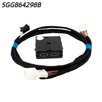 Conjunto de Ventilación de Salida de Aire Trasera 5GG864298B con Carga USB Tipo-C para VW Golf 7 MK7 MQB 2013-2019, Reposabrazos Central, Piezas de Automóvil