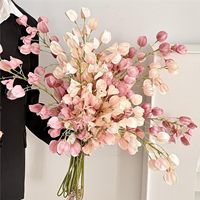 Ornement suspendu en faux physalis, fruits artificiels en soie, matériau écologique pour mariage, salle de fête, décoration commerciale, ameublement doux, décoration intérieure