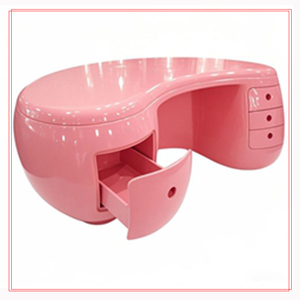 Luxury Fiberglass Spa Salon <b>Reception</b> Desk Modern Front Desk Curved Art for Beauty Shop Office - Product Image 1