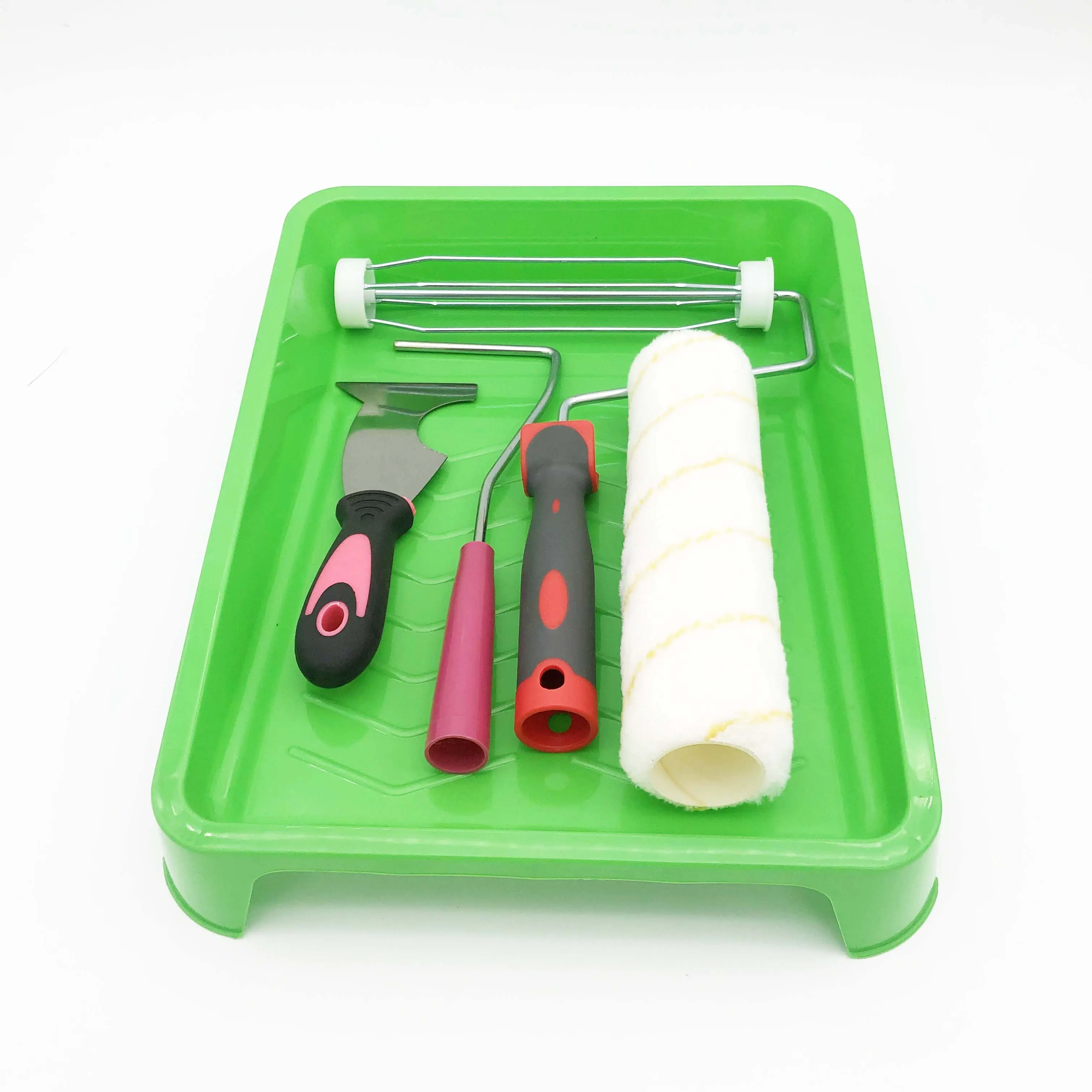 Haus Mal werkzeuge Ausrüstung Pinsel und Walze Stoff Roller Pinsel Tablett Malerei Kit