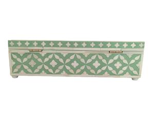 Joyero de madera hecho a mano de lujo con ilustraciones de incrustaciones de resina tradicional y diseño ornamental para fines de regalo de la India - Product Image 6