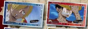 One Piece Anime Blind Box Série 3 Luffy Shikishi Board <span class=keywords><strong>Mini</strong></span> Poster Impression Couleur Jeu de Table Affichage de Bureau Otaku - Product Image 3