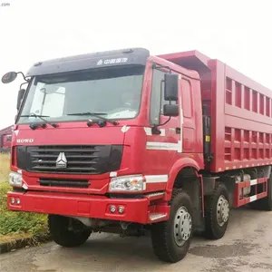 Preço de venda direta usado camião basculante 20/30/40 toneladas T Howo dump 375hp caminhão basculante para venda