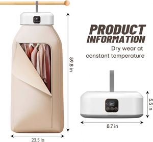 Portable Electric Hotel & Car Use Multi-function Folding Clothes and Shoe Dryer for Household Quilt Drying - Product Image 2