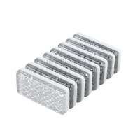 Taille professionnelle pied de poulet acrylique dominos argent Double neuf famille divertissement jeu de société ensembles de Domino