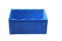Caisse de manutention empilable en plastique robuste HP5D, conteneur à parois droites, caisses d'expédition écologiques, personnalisation couleur et logo