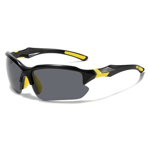 Lunettes de soleil de sport polarisées unisexes élégantes Protection UV Lunettes de soleil sans monture pour le cyclisme, la randonnée et la pêche avec sac de transport inclus - Product Image 2