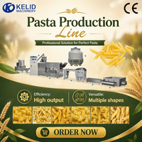 Ligne de production de pâtes industrielle Kelid à haut rendement, extrudeuse automatique multi-formes pour produits céréaliers et macaronis