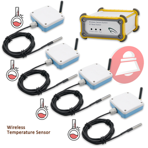 4 juegos de sala de monitoreo de temperatura en tiempo Real, Sensor de temperatura inalámbrico RF, Registrador de temperatura para invernadero inalámbrico Zigbee - Product Image 2