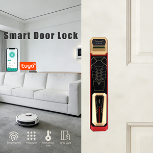 Serrure intelligente Wi-Fi avec reconnaissance faciale 3D, empreinte digitale, biométrique, réseau, carte mémoire cloud, alliage d'aluminium, application Tuya - Product Image 1