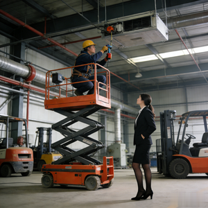 Electric Folding <b>Aluminum</b> Alloy Aerial Adjustable Portable <b>Work</b> <b>Platform</b> - Product Image 3