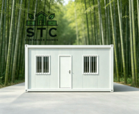 Maison conteneur modulaire préfabriquée de luxe de 20 pieds, panneau sandwich, design respirant, style moderne, maison, bureau ou entrepôt personnalisé