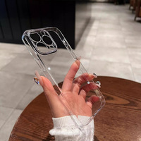Coque de Téléphone Rigide Transparente Haute Clarté en PC Anti-Choc pour iPhone 13 14 15 16 17 Pro Max