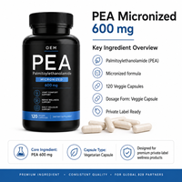 Capsules de Palmitoyl Éthanolamide (PEA) Micronisé Premium avec Curcuma, Boswellia et Poivre Noir – Complément Bien-être – Vente en Gros OEM