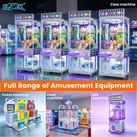 Machine à griffes transparente commerciale à monnayeur pour la distribution de jouets, équipement d'arcade pour parcs d'attractions et centres commerciaux