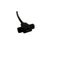 Câble USB3.1 Type C femelle DP de 0,3 m à montage sur panneau PVC, extension 8K 60 Hz pour moniteur, projecteur, haut-parleur, HDTV, ordinateur