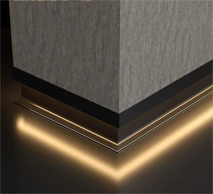 Đèn LED âm trần và gắn nổi bằng nhôm, thanh đèn viền chân tường kim loại - Product Image 5