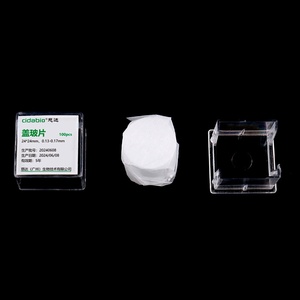 Cubiertas de microscopio redondas transparentes Degao, cubiertas de vidrio de alta transmitancia de luz para observación en laboratorio de cultivo celular - Product Image 4